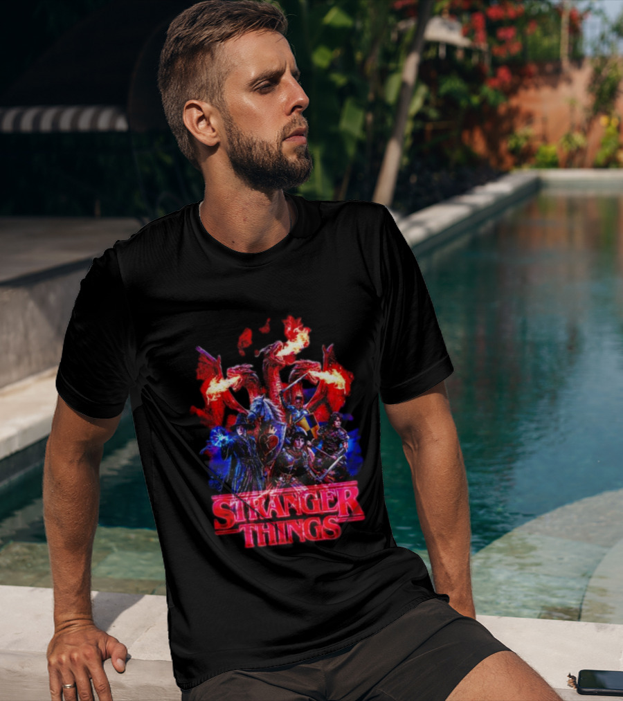Stranger Things Dragon Fantasy Adventure T-Shirt
