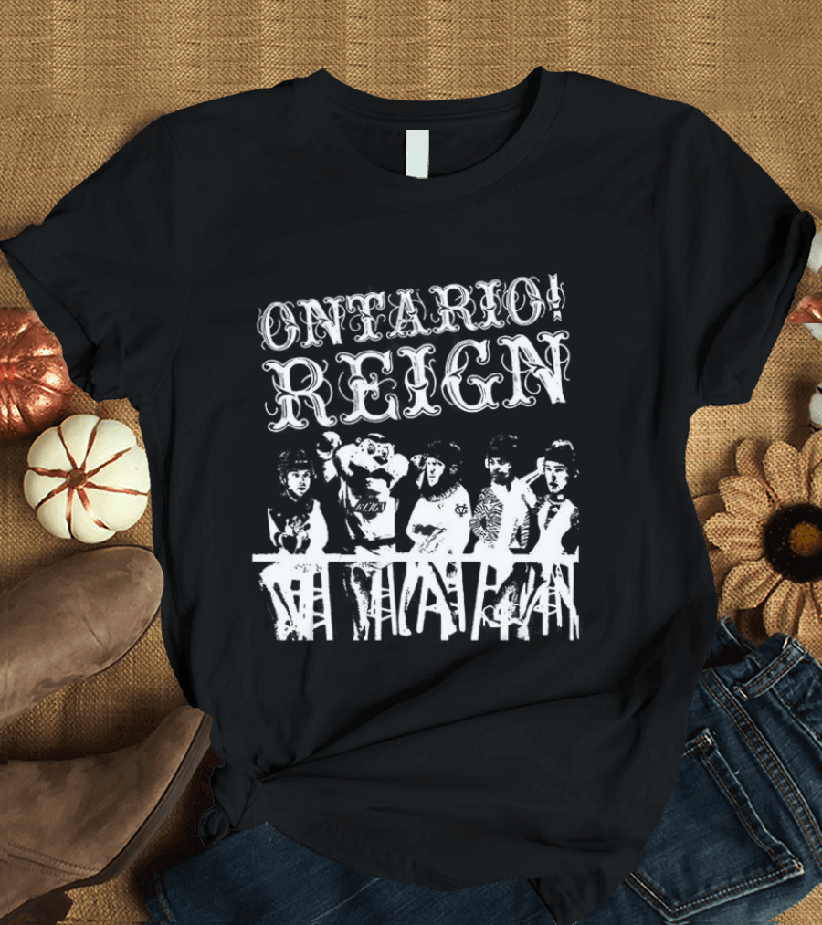 Ontario Reign Ice Hockey Emo Punk Theme Night Panic T-Shirt