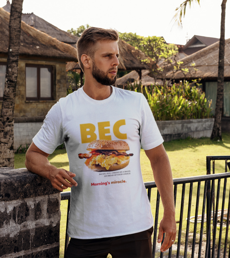 BEC Bacon Egg Cheese Choice Bagel Bread T-Shirt