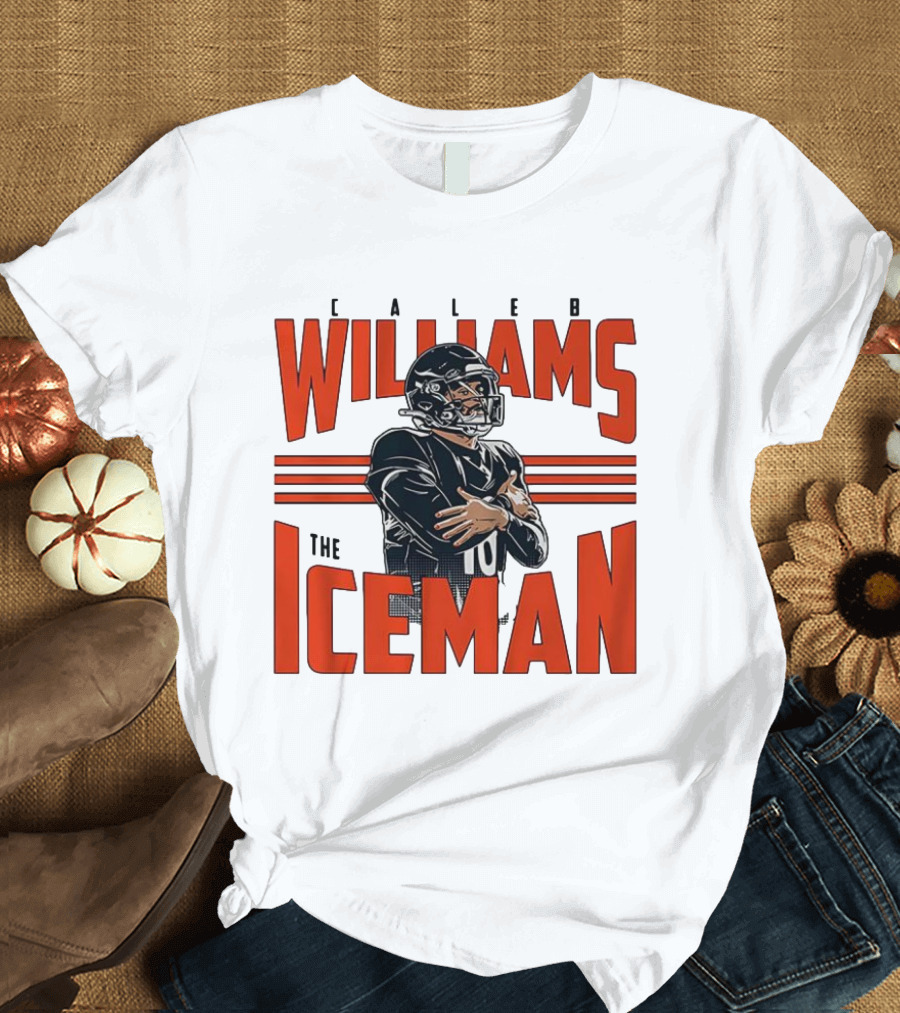 Caleb Williams The Iceman Celebration Number 10 Football Sportswear T-Shirt