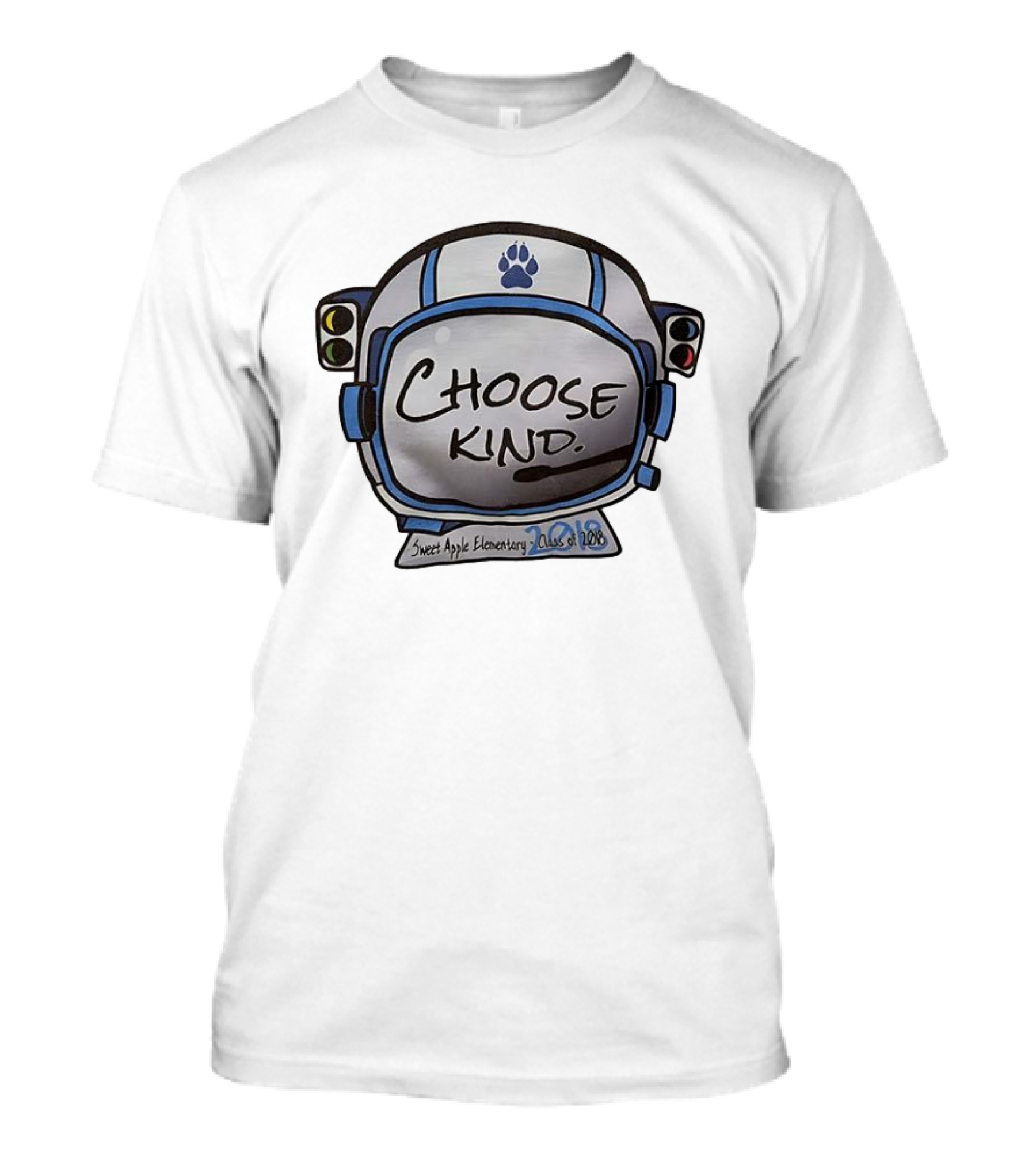Sweet Apple Elementary Choose Kind Class Of 2018 Helmet T-Shirt