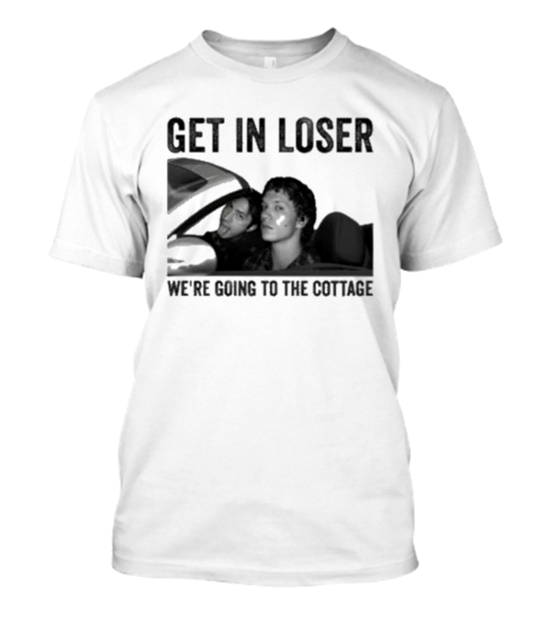 Get In Loser We're Going To The Cottage Drive Car Heated Rivalry T-Shirt
