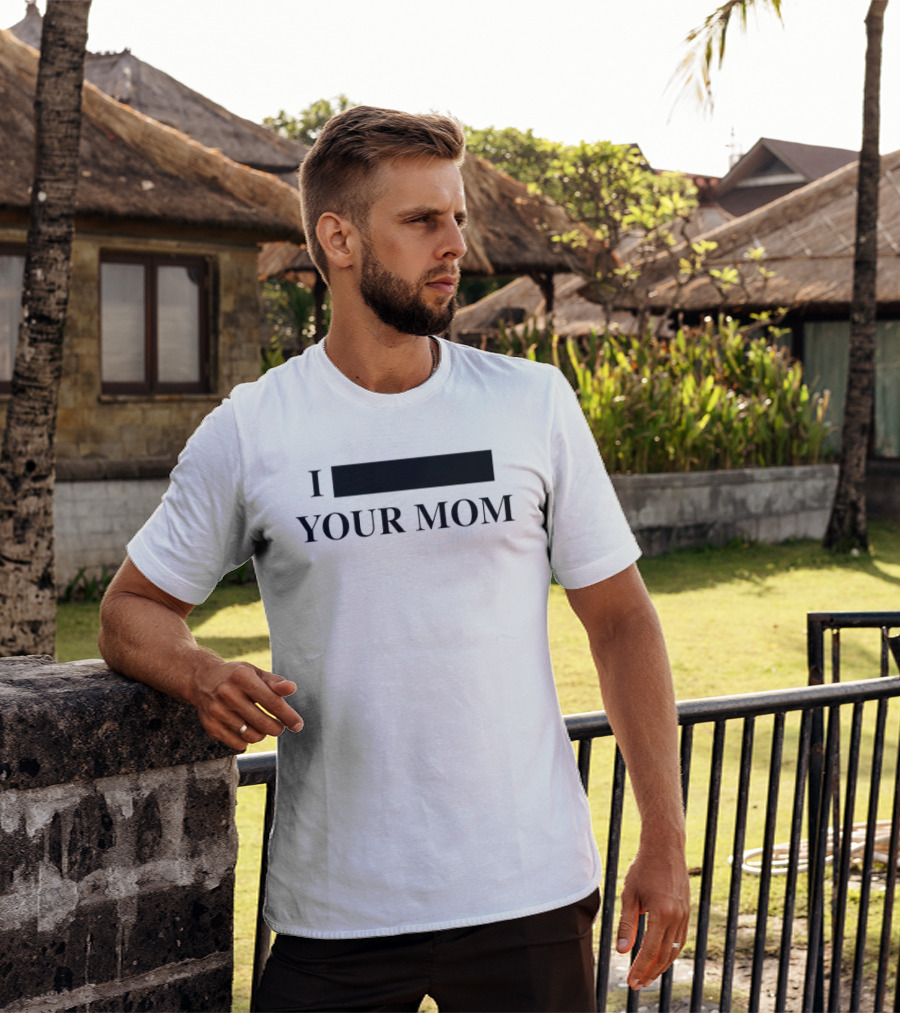 I Blackout Your Mom Hidden Word Playful Text Drinking Humor T-Shirt