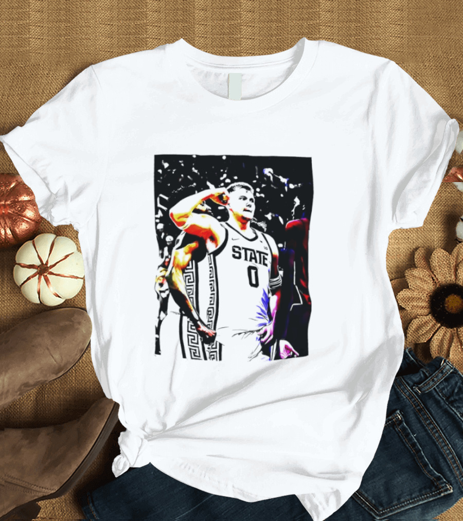 Jaxon Kohler Michigan State Spartans Basketball Jersey T-Shirt