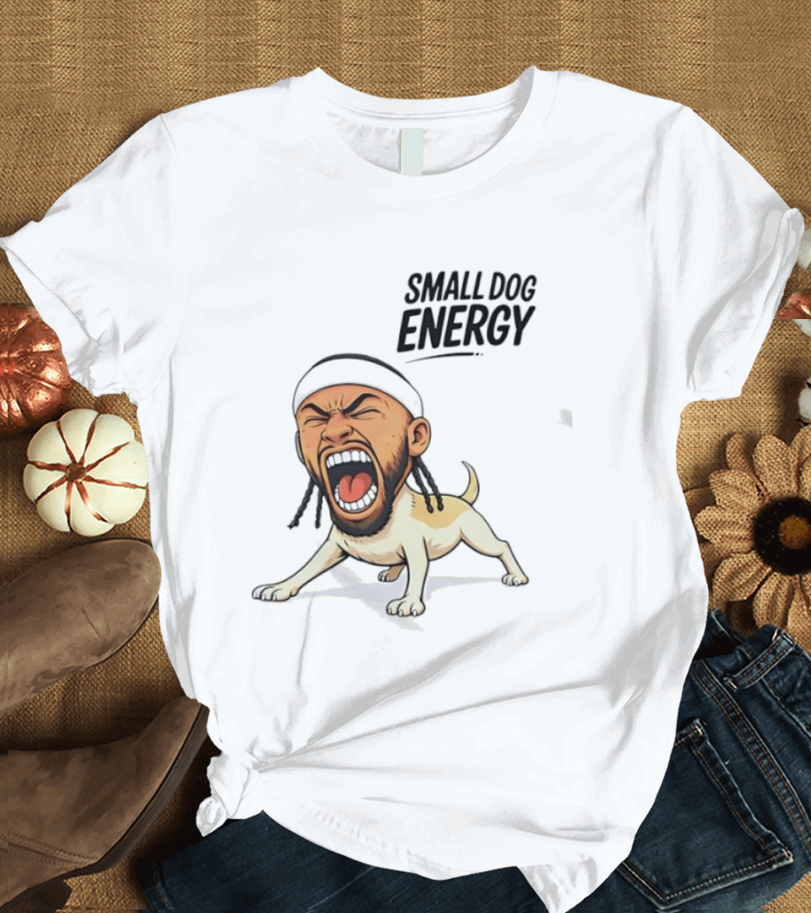 Chihuahua Small Dog Energy Funny Cartoon T-Shirt
