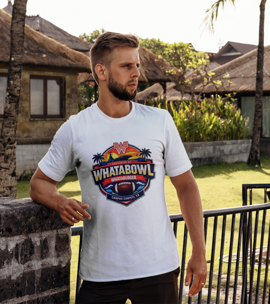 Whatabowl Whataburger Corpus Christi TX Football Sunset Palm Trees T-Shirt