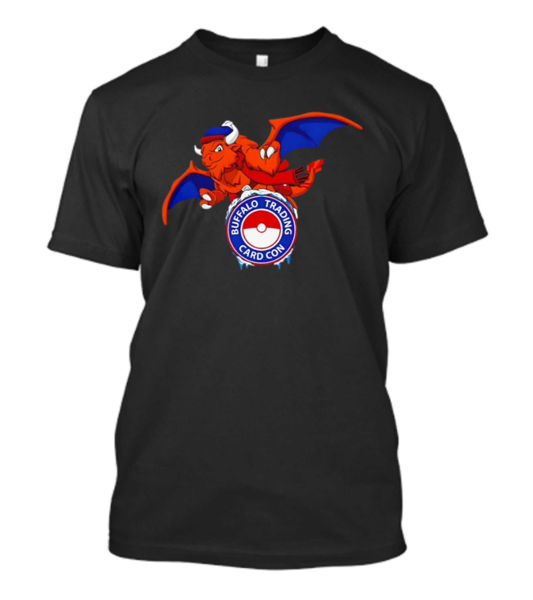 Buffalo Trading Card Con Dragon Wings Ice Pokéball T-Shirt