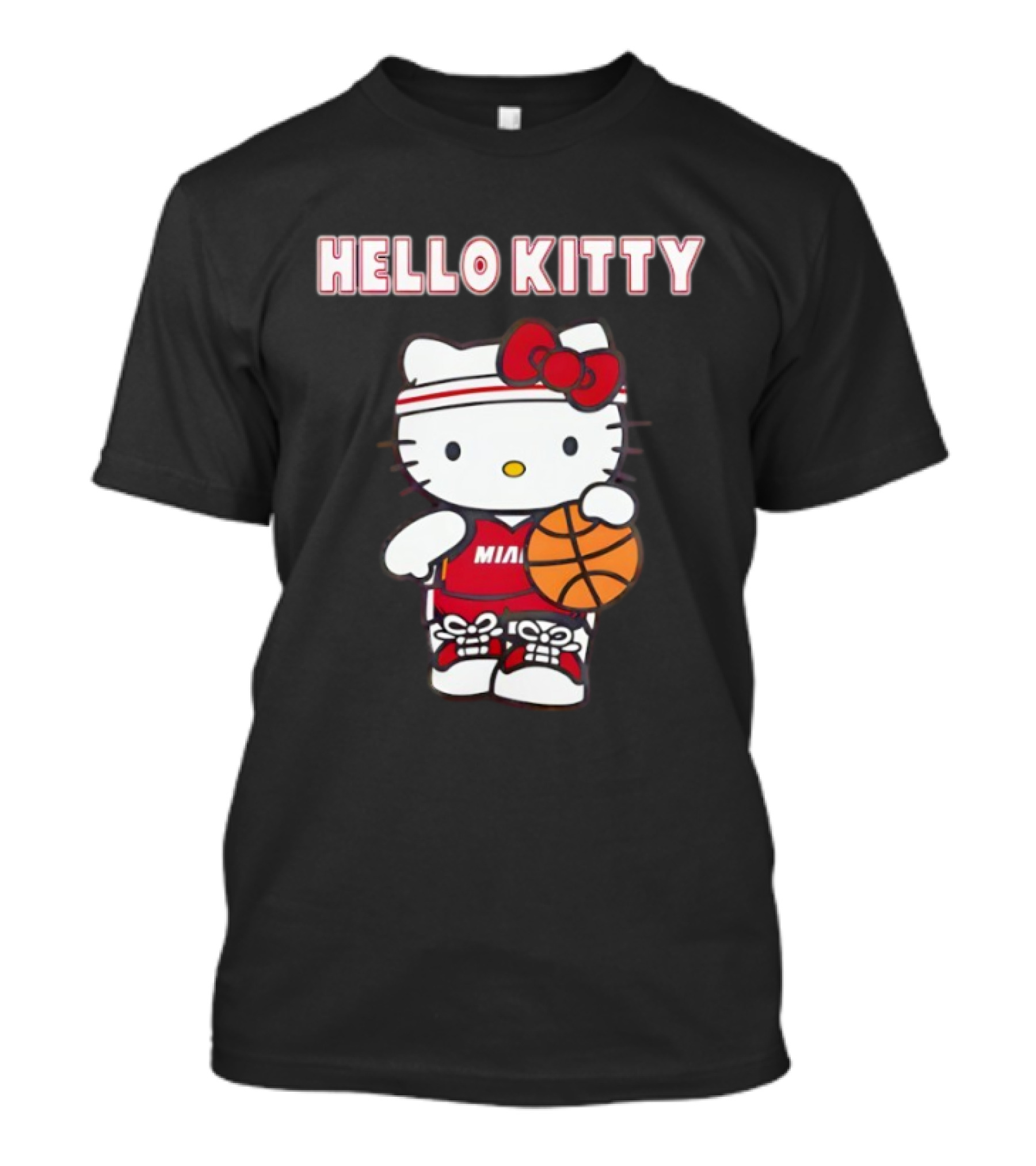 Hello Kitty Miami Basketball Crossover Cute Collaboration T-Shirt