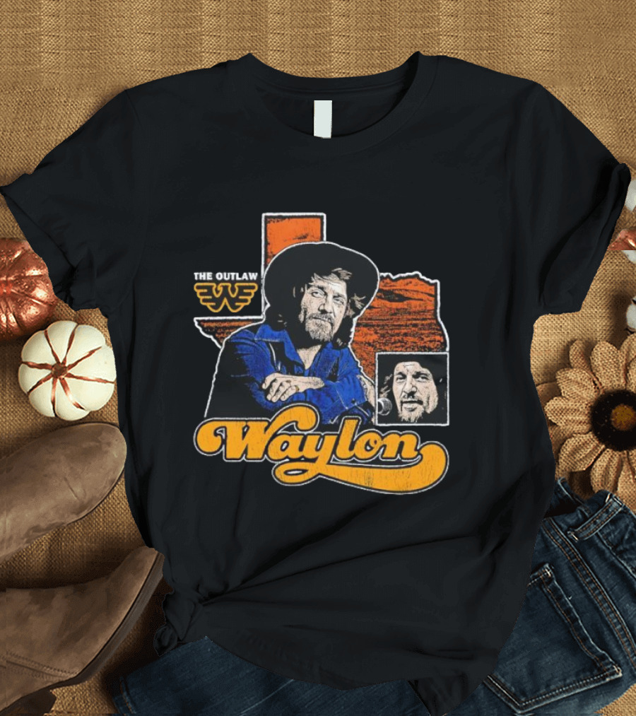 Seager Waylon Jennings The Outlaw Texas Heritage T-Shirt