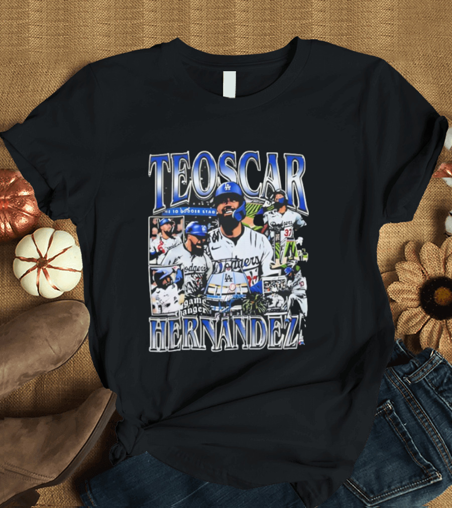Teoscar Hernández Los Angeles Dodgers Game Changer Stadium T-Shirt
