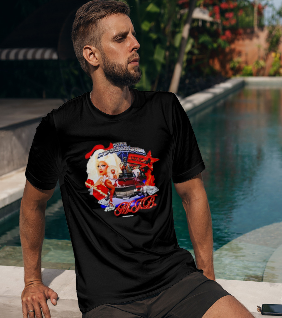 The Notorious B.I.G Live On MIBTV With Glamour Star In Red Car Scene T-Shirt