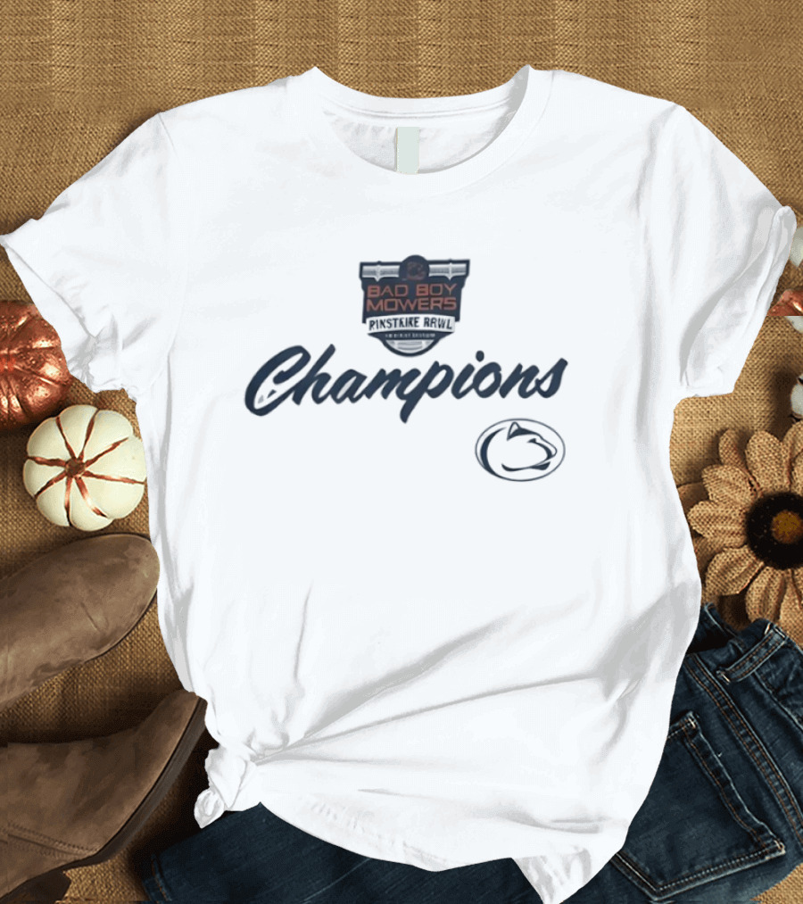 2026 Bad Boy Mowers Pinstripe Bowl Champions Penn State Nittany Lions T-Shirt