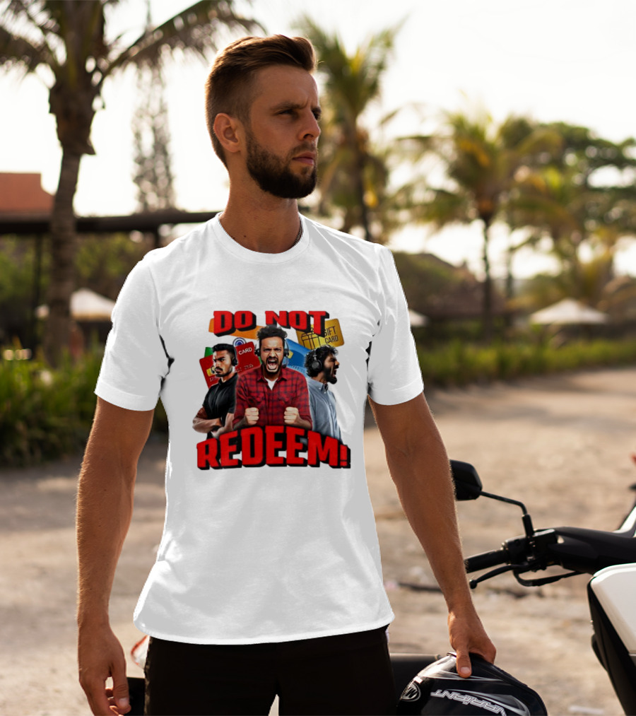 Do Not Redeem Angry Gamer Headphones Credit Gift Cards T-Shirt