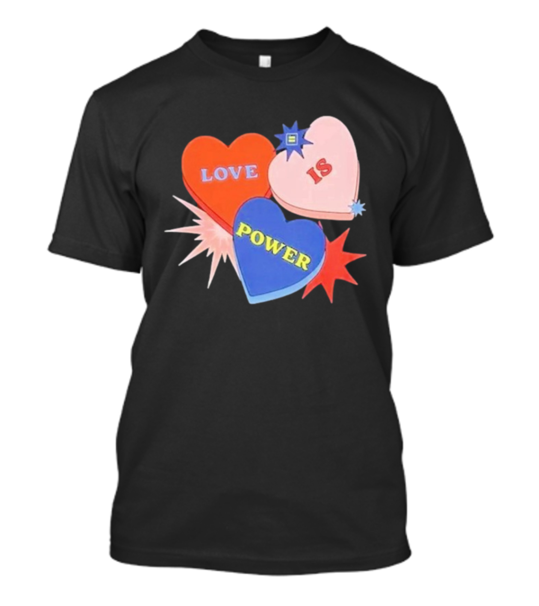 Love Is Power Heart Shapes Human Rights Campaign T-Shirt