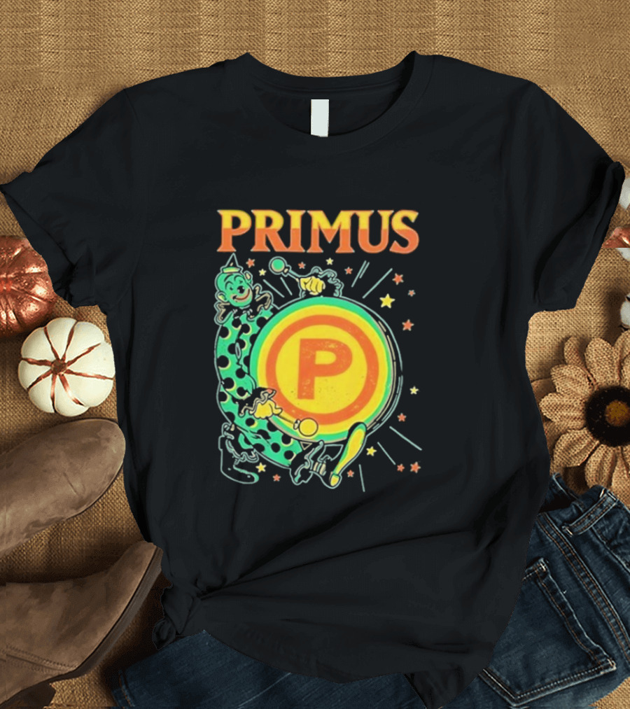 Primus Send In The Clowns New Year's Eve Oakland 2025 Event Featuring Drummer T-Shirt