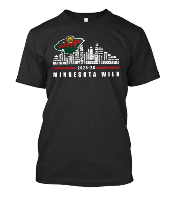 Minnesota Wild 2025 2026 Skyline T-Shirt