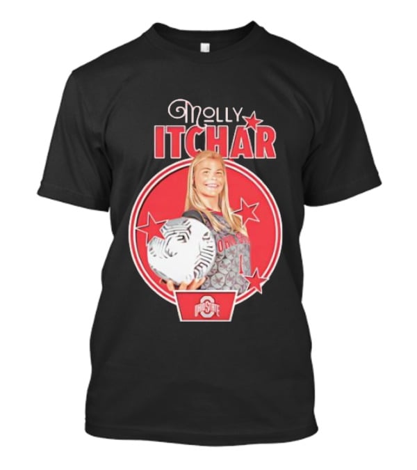Molly Pritchard Ohio State Soccer Star With Ball And Stars T-Shirt