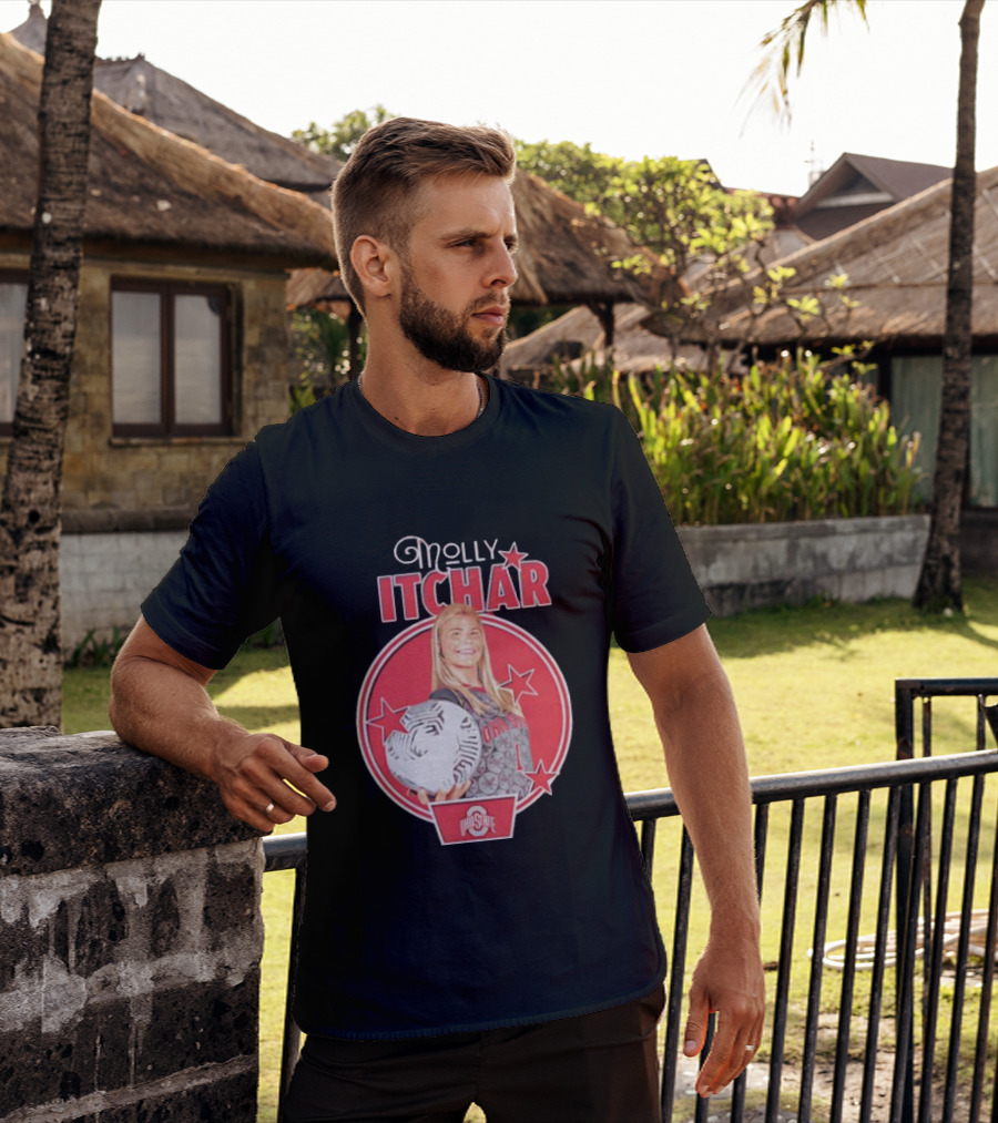 Molly Pritchard Ohio State Soccer Star With Ball And Stars T-Shirt