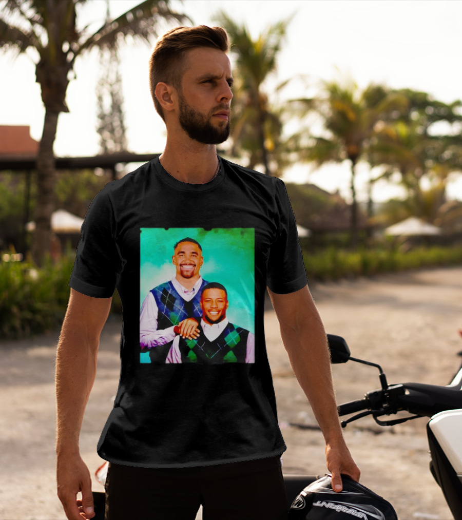 Saquon Barkley Philly Step Brothers Sweater Duo T-Shirt