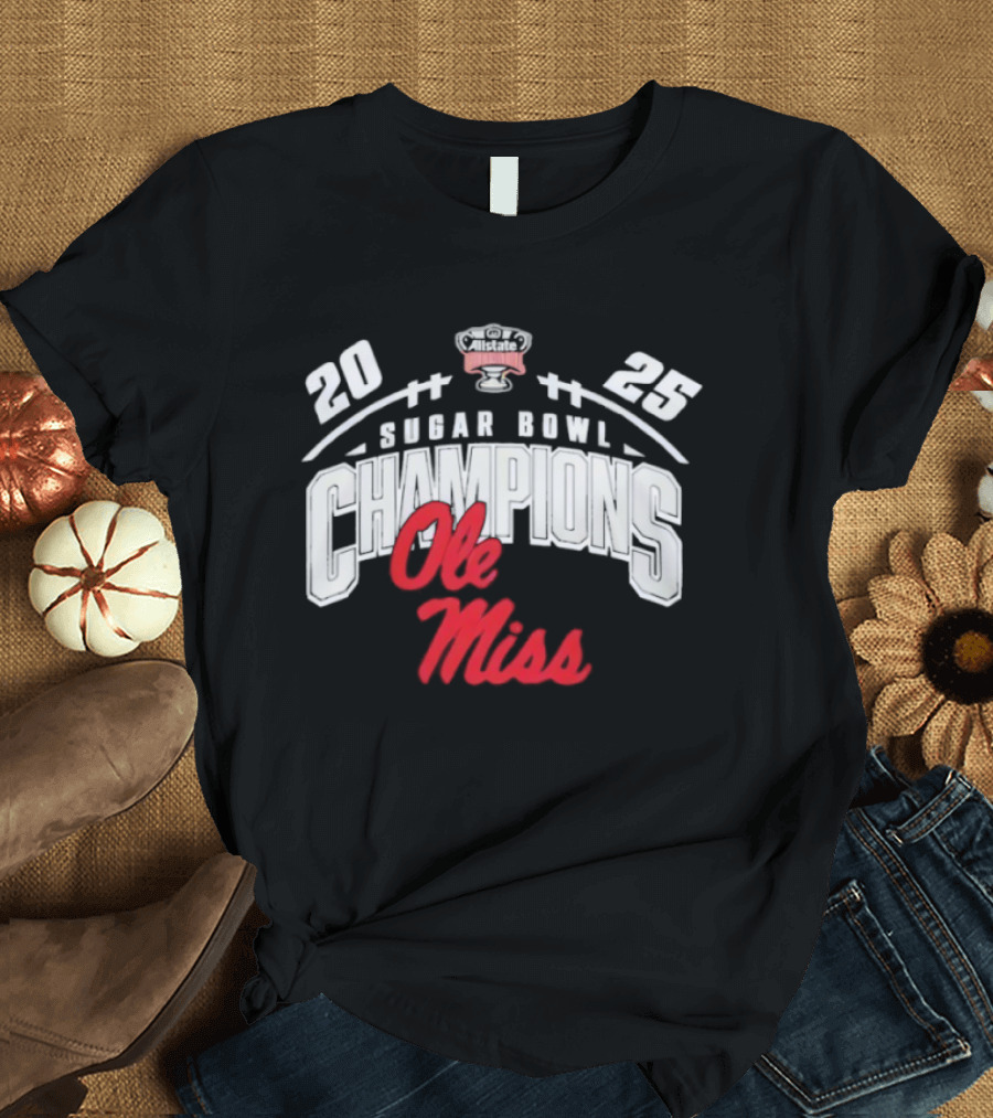 Ole Miss Rebels 2025 Sugar Bowl Champions T-Shirt