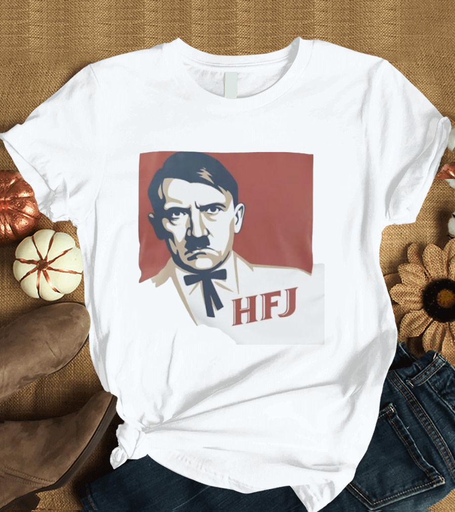 Adolf Hitler HFJ KFC Parody Logo T-Shirt