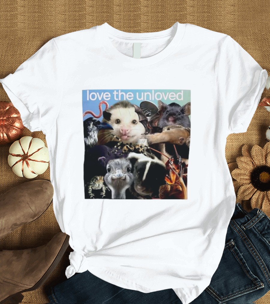 Love The Unloved Animal Collage T-Shirt