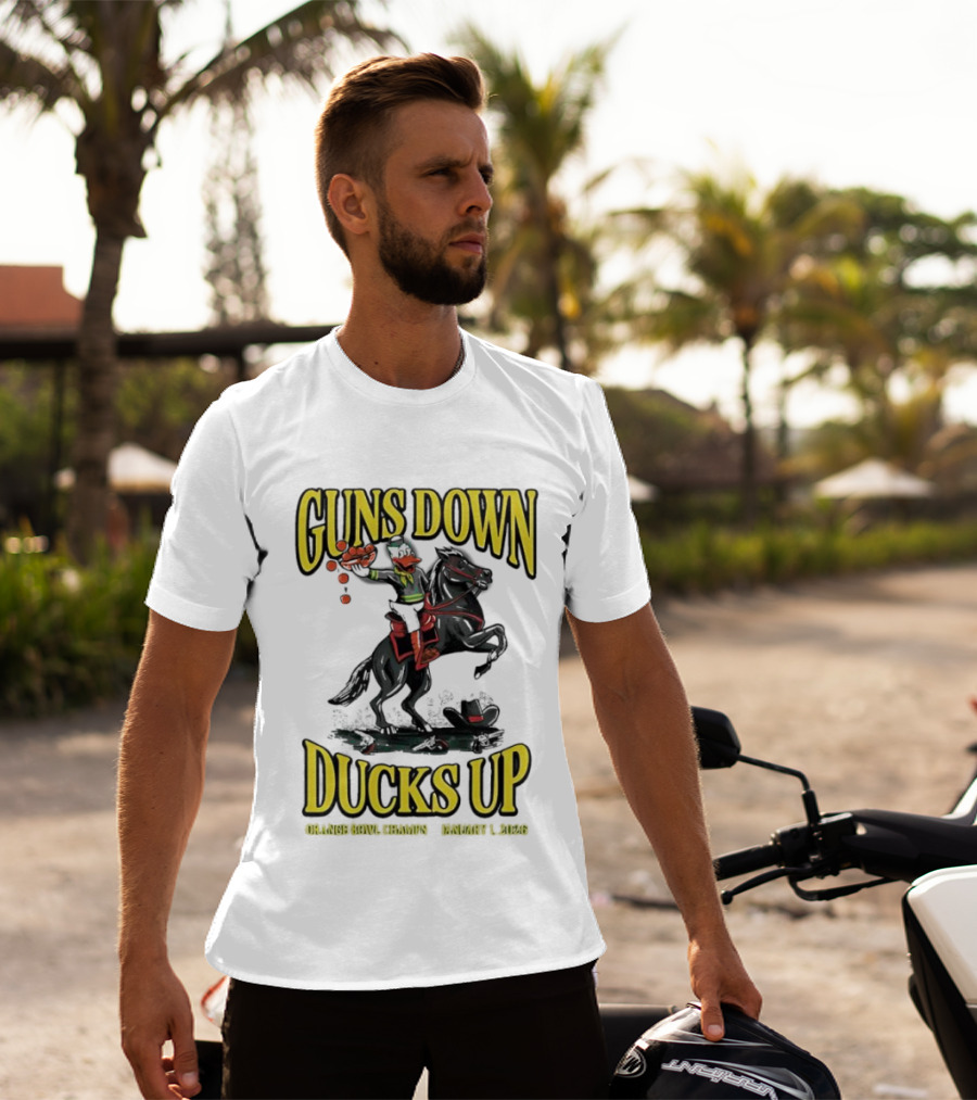 Guns Down Ducks Up Orange Bowl Champs January 1 2026 T-Shirt