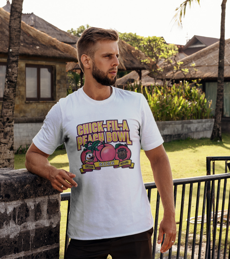 Chick Fil A Peach Bowl 2026 Oregon Vs Indiana T-Shirt