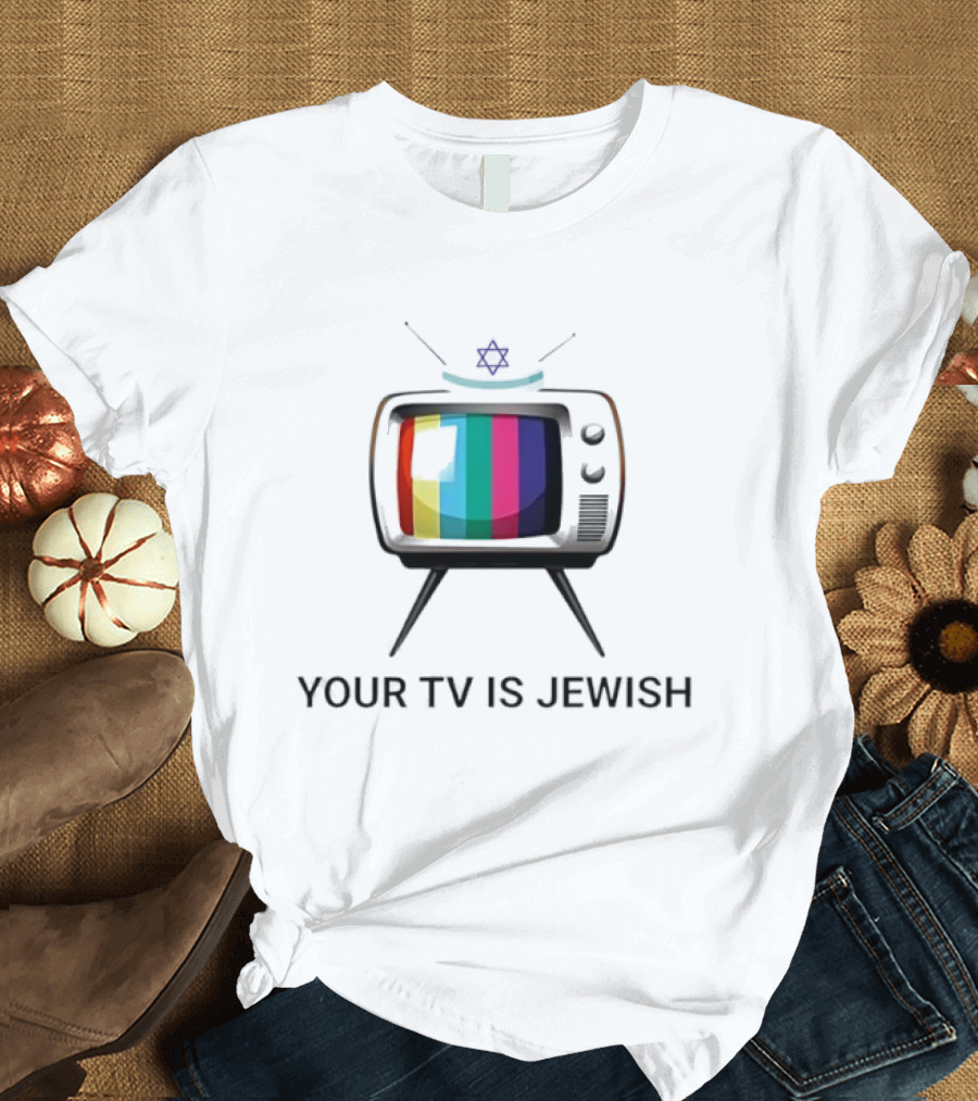 Your TV Is Jewish Star Of David Retro Television T-Shirt