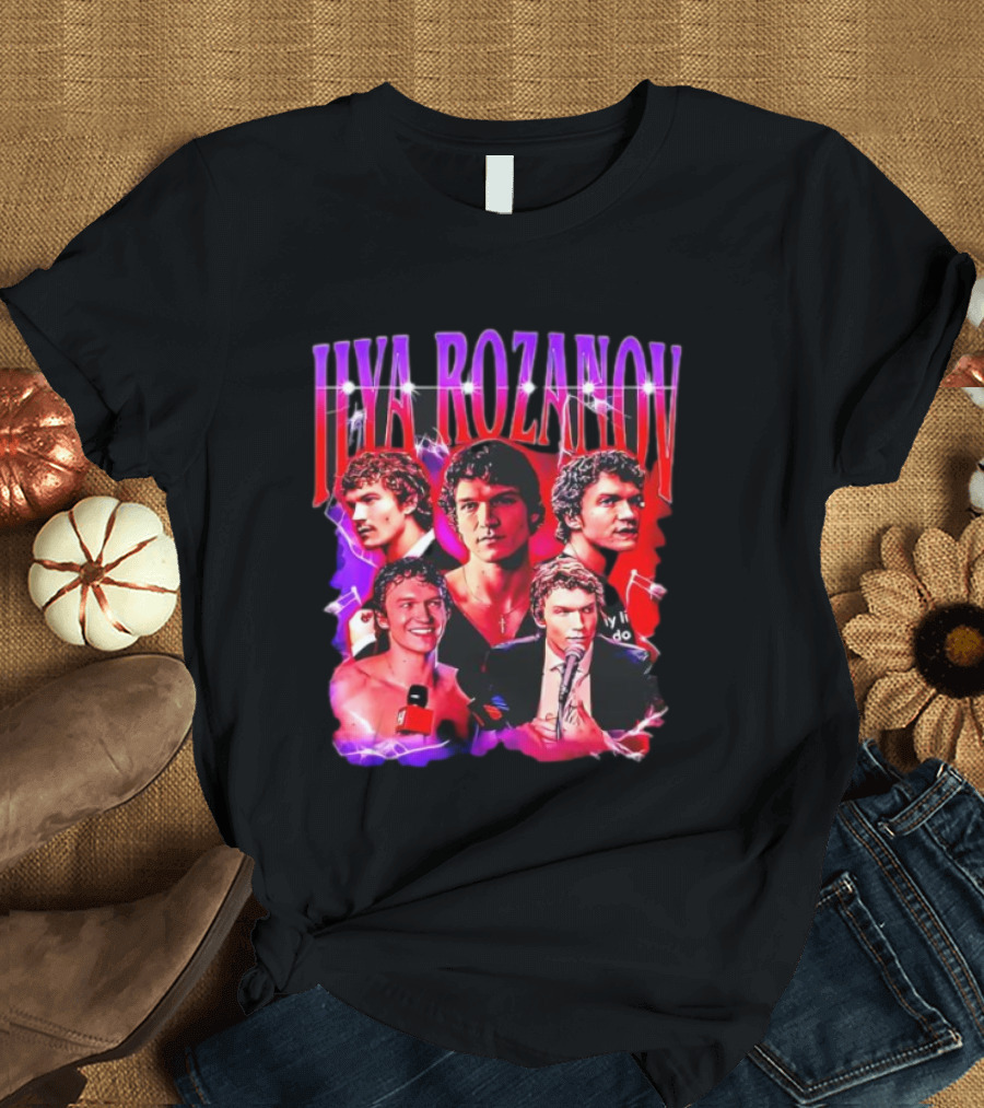 Ilya Rozanov Shane Hollander Vintage Retro 90s Collage T-Shirt