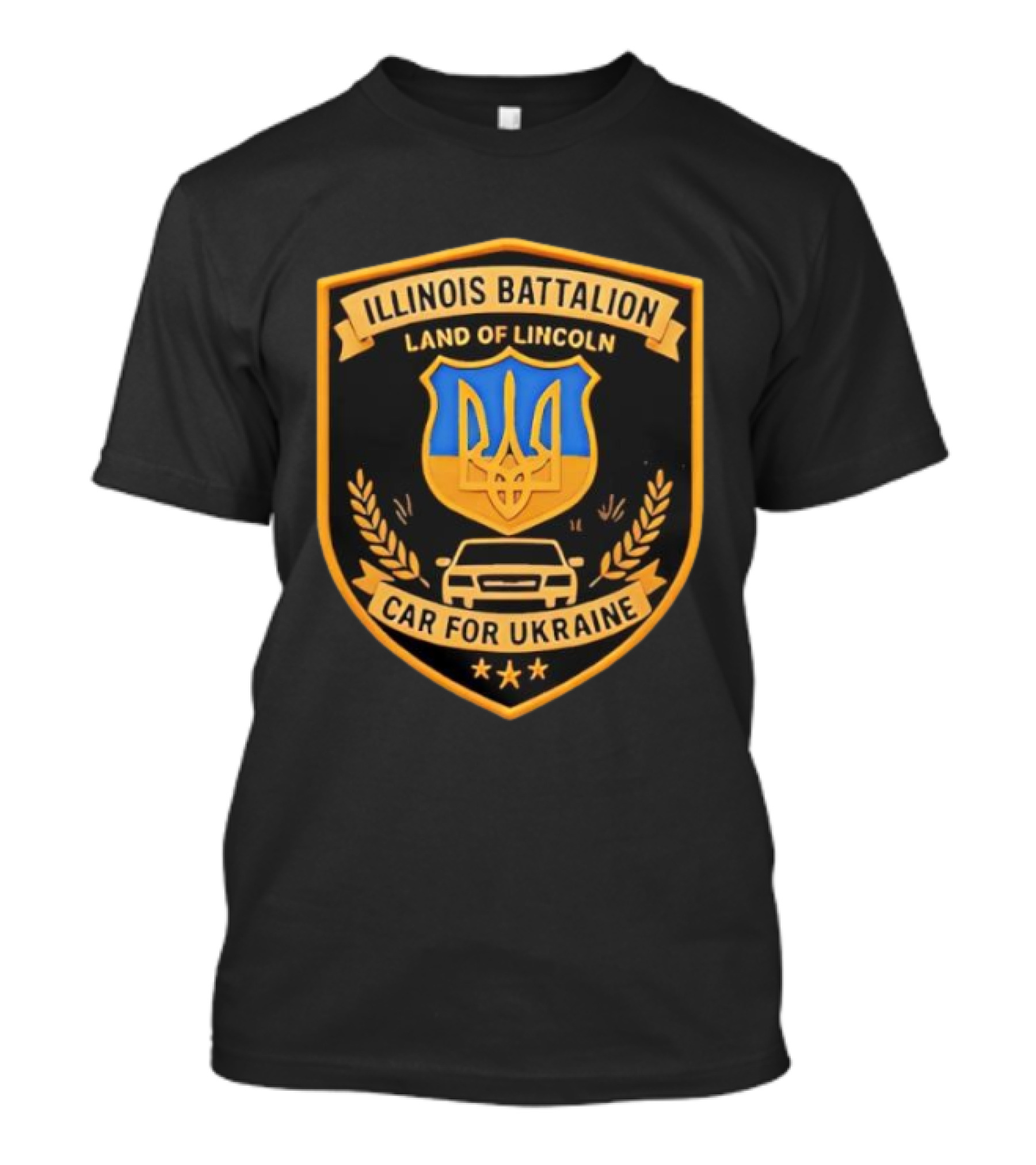 Illinois Battalion Land Of Lincoln Car For Ukraine T-Shirt