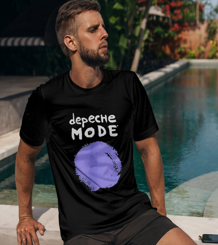Depeche Mode Devotional Band Purple Circle T-Shirt