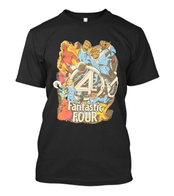 The Fantastic Four Comic Book Style Mr. Fantastic Invisible Woman Human Torch The Thing T-Shirt
