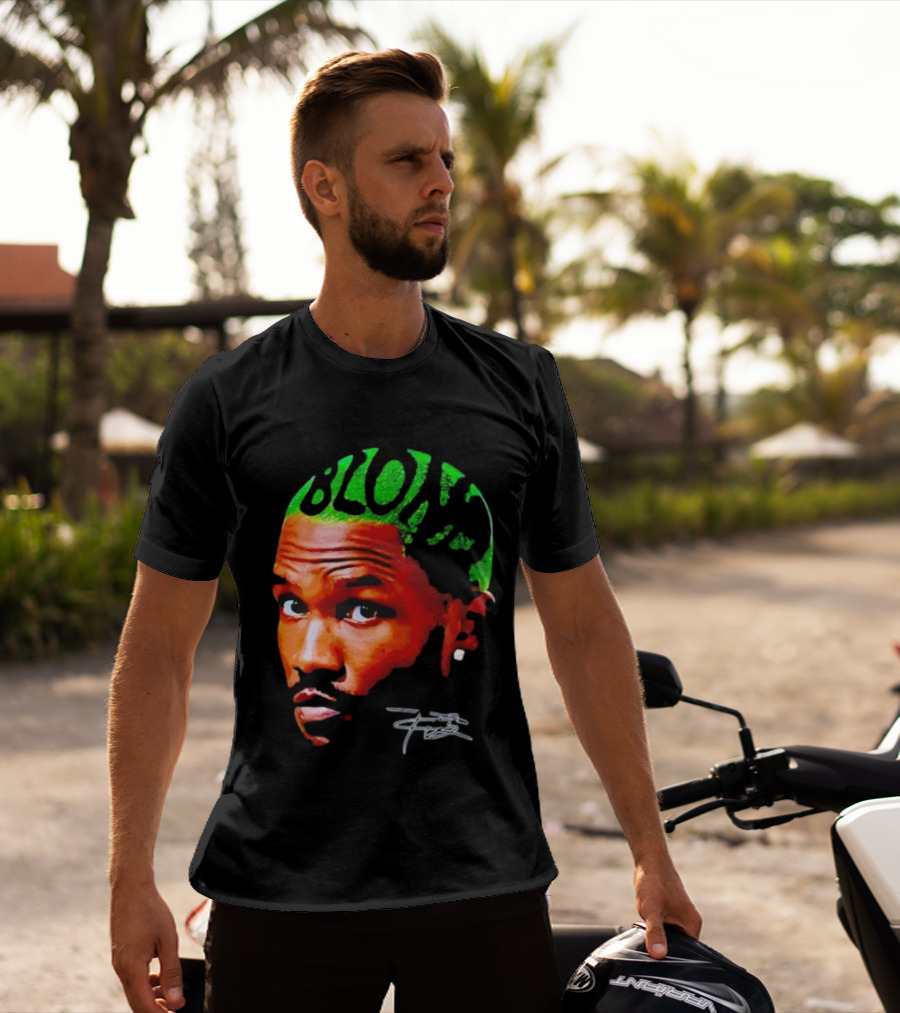 Blond Frank Ocean Big Face Green Hair Signature T-Shirt