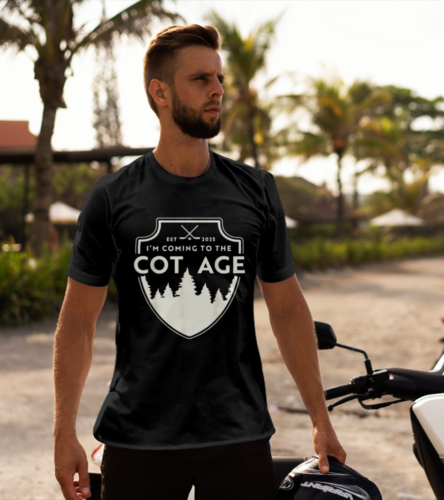 I'm Coming To The Cottage Est 2025 Trees T-Shirt