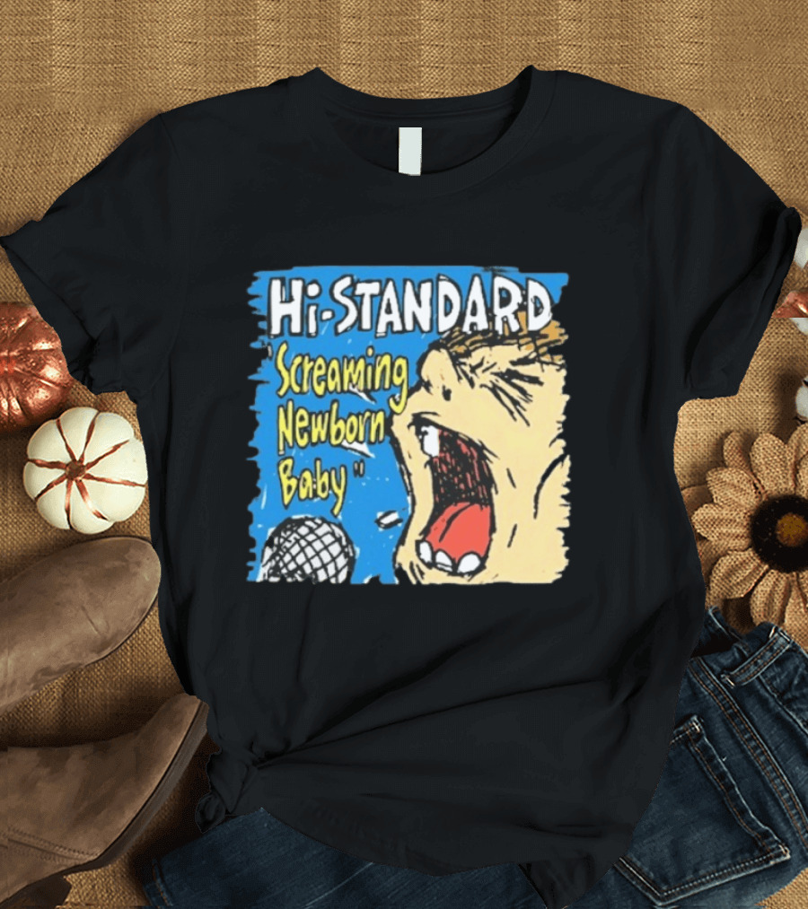 Hi Standard Screaming Newborn Baby Niigata Japan SNB Band Merchandise T-Shirt