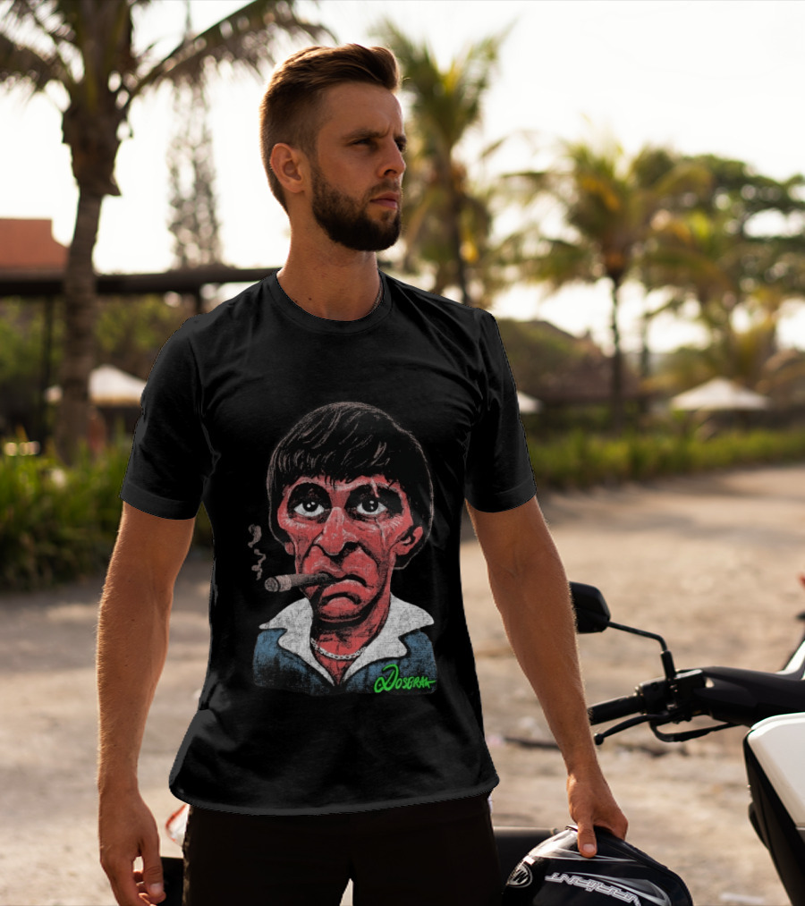 Tony Montana Cigarettes Scarface Dosbrak T-Shirt