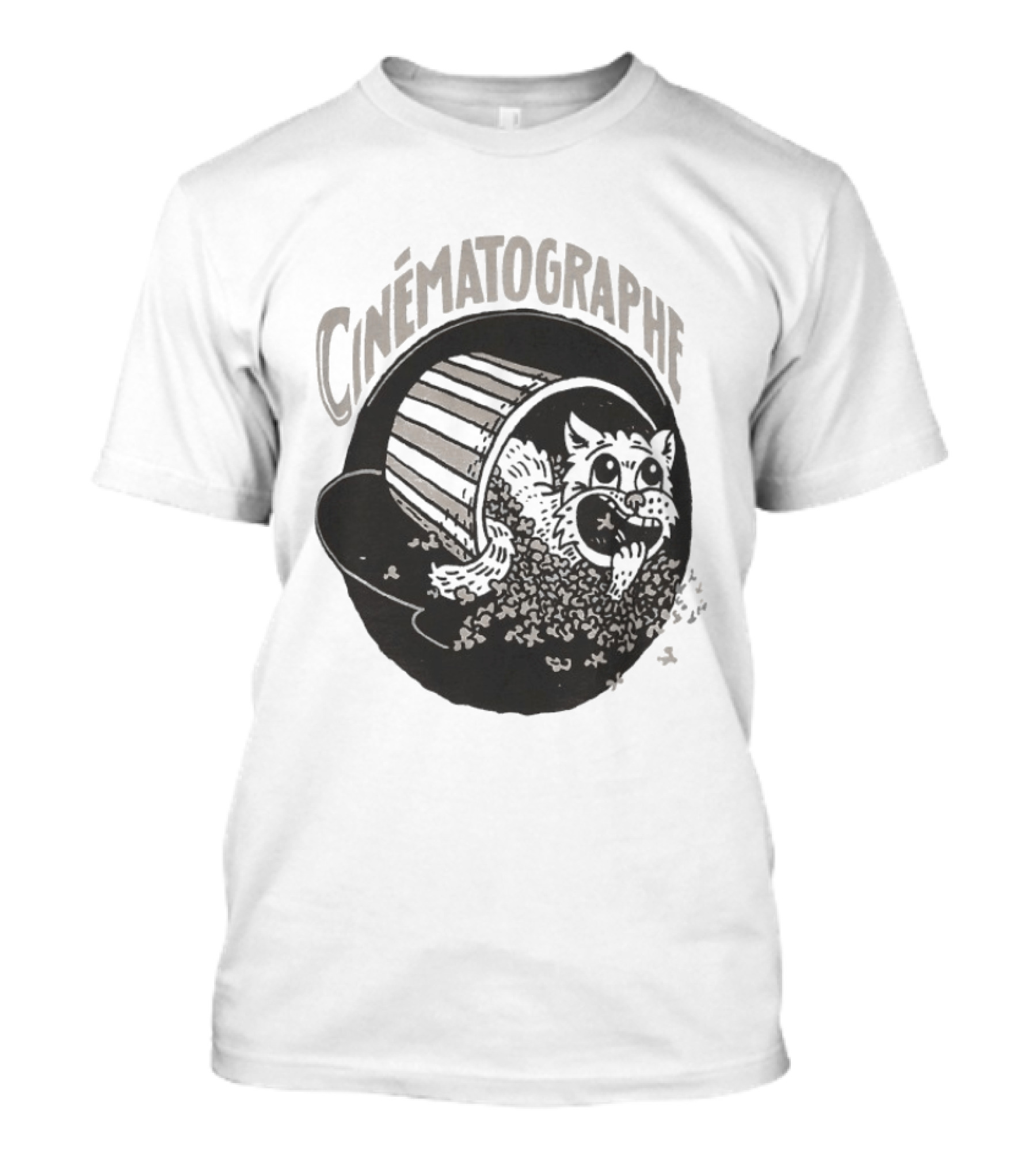 Cinématographe Feral Popcorn Cat Burst T-Shirt