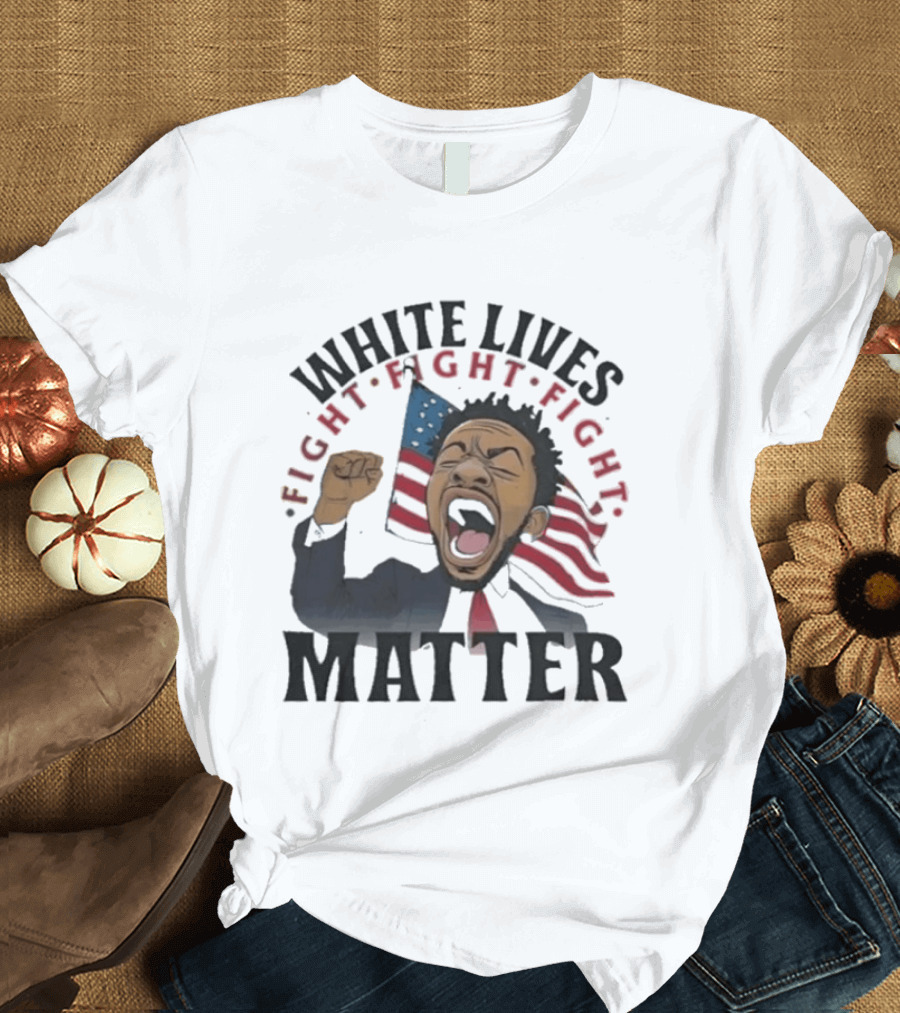 Kendrick Lamar White Lives Fight Matter American Flag Powers T-Shirt