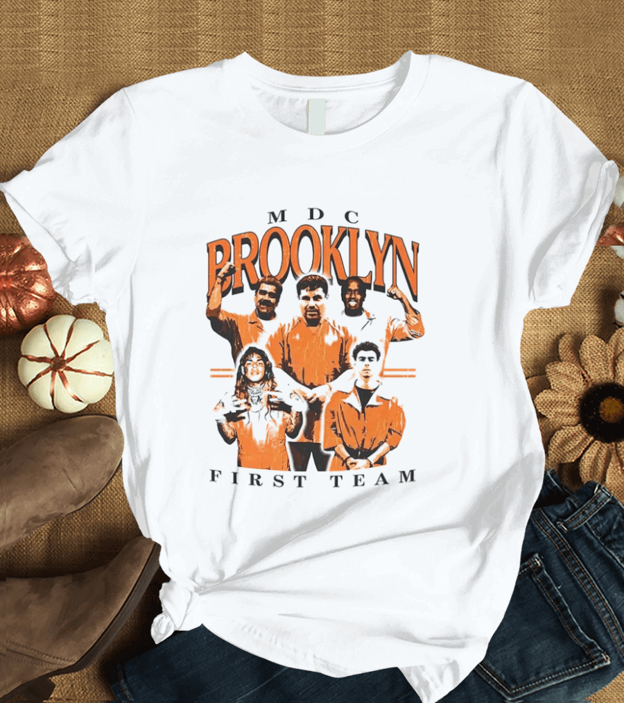 MDC Brooklyn First Team Meme Orange Figures T-Shirt