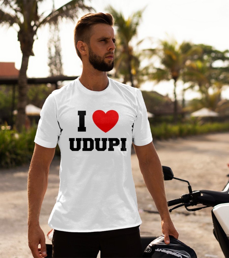 I Love Udupi Heart T-Shirt