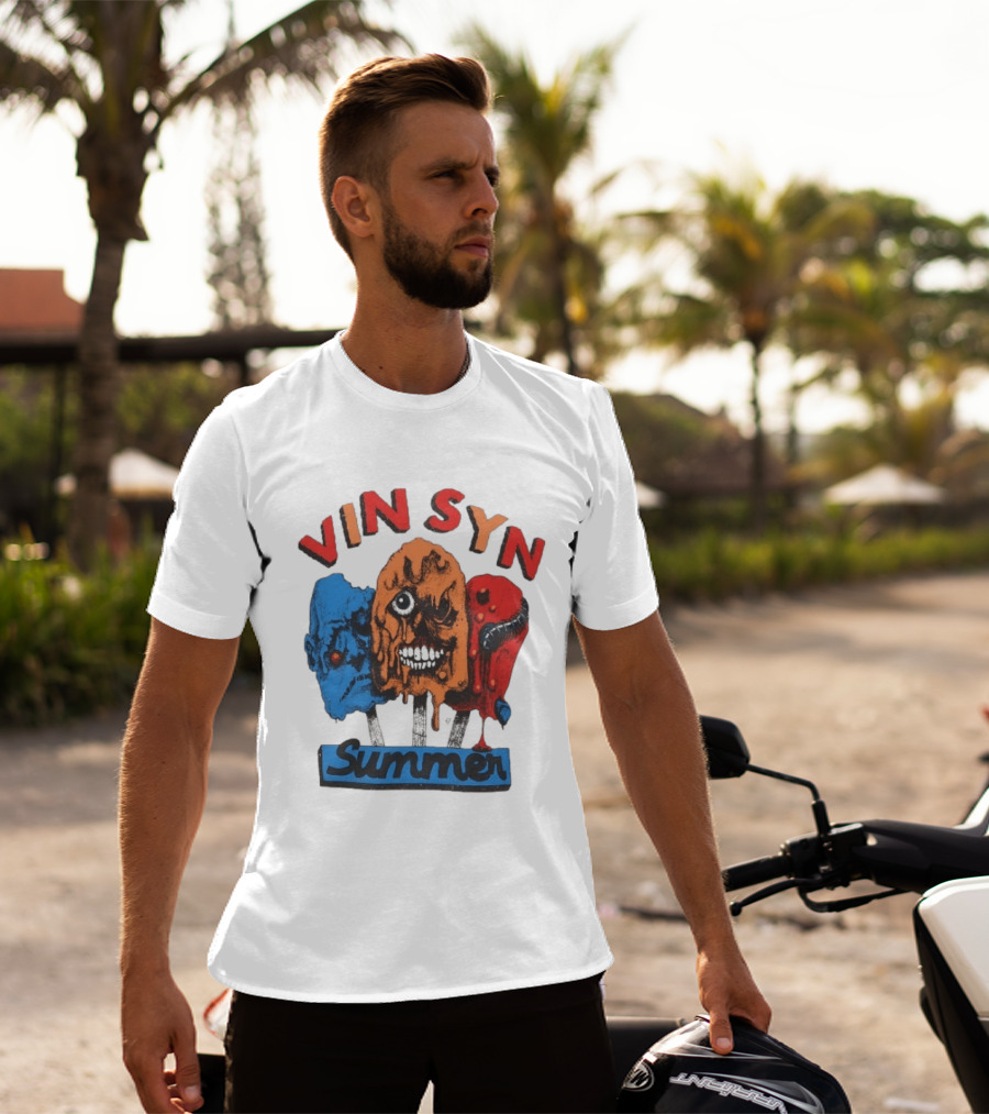 VIN SYN Summer Horror Monster Trio T-Shirt