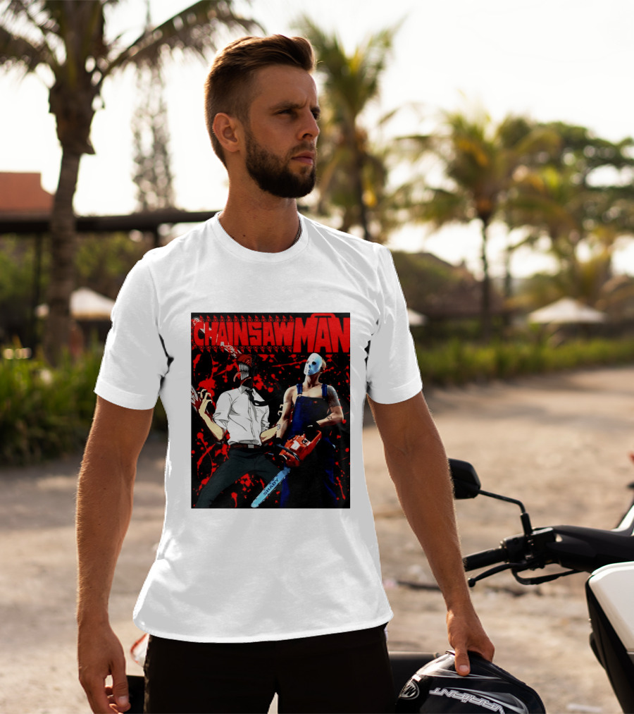 Chainsaw Man Shady Anime Horror T-Shirt