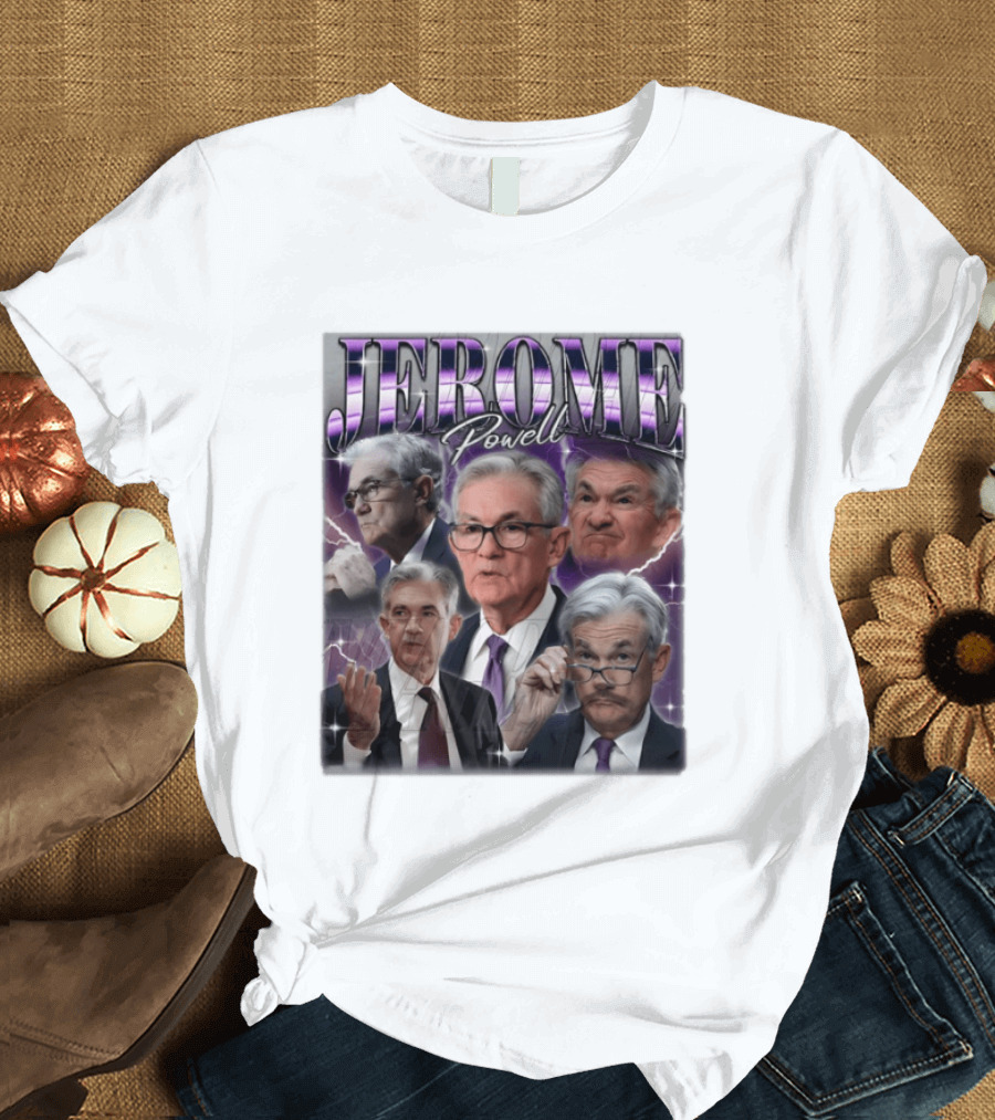 Jerome Powell Collage Multiple Expressions And Poses T-Shirt