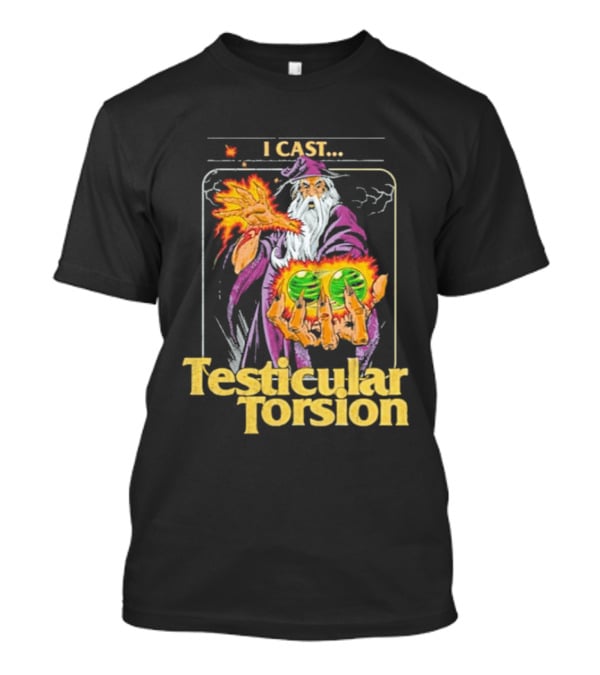 Aidan Wachter I Cast Testicular Torsion Wizard Magic Spell T-Shirt