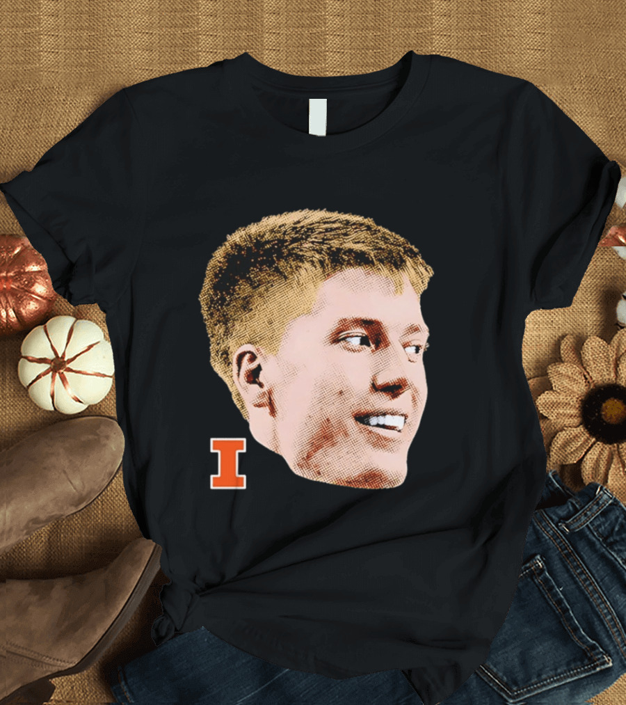Ben Humrichous Illinois Fighting Illini Big Head I T-Shirt