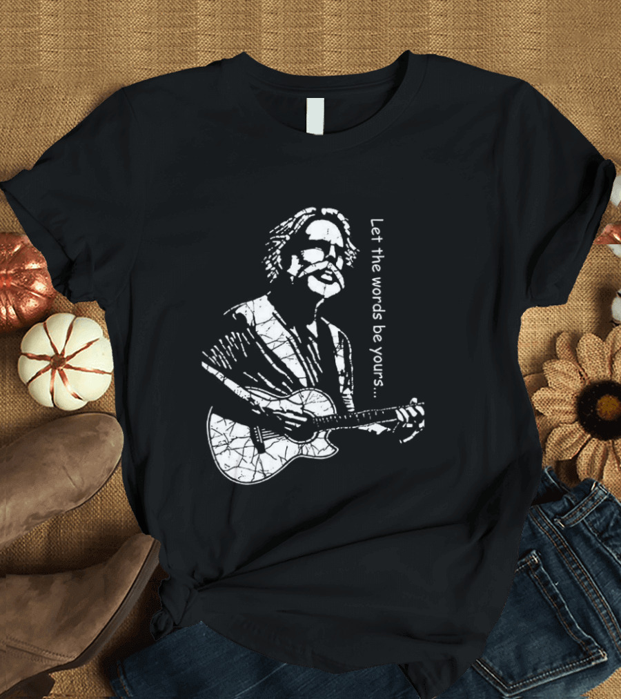 Bob Weir Let The Words Be Yours Acoustic Guitar T-Shirt