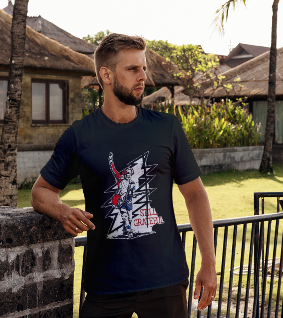 Bob Weir Still Grateful Lightning Bolt Guitar T-Shirt