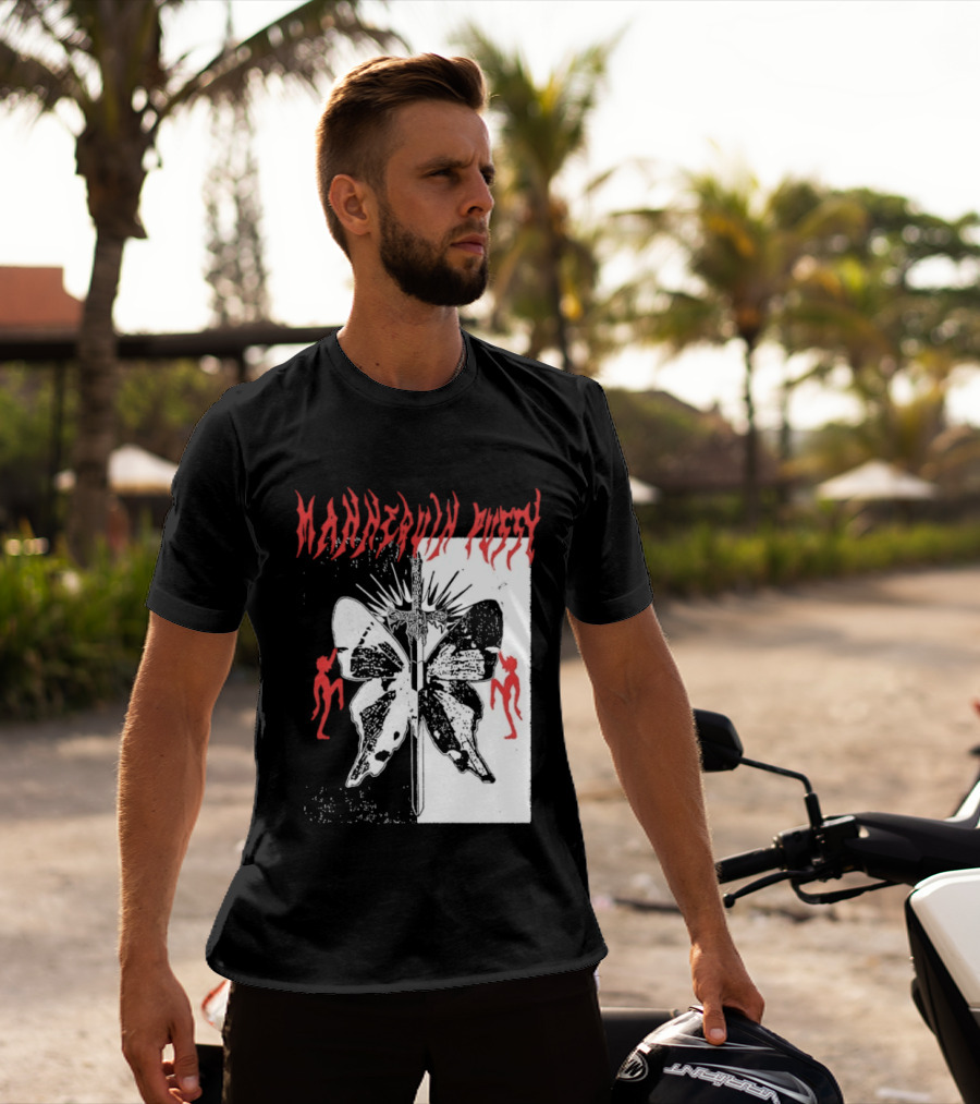 Mannequin Pussy Butterfly Gothic Aesthetic With Dancing Figures T-Shirt