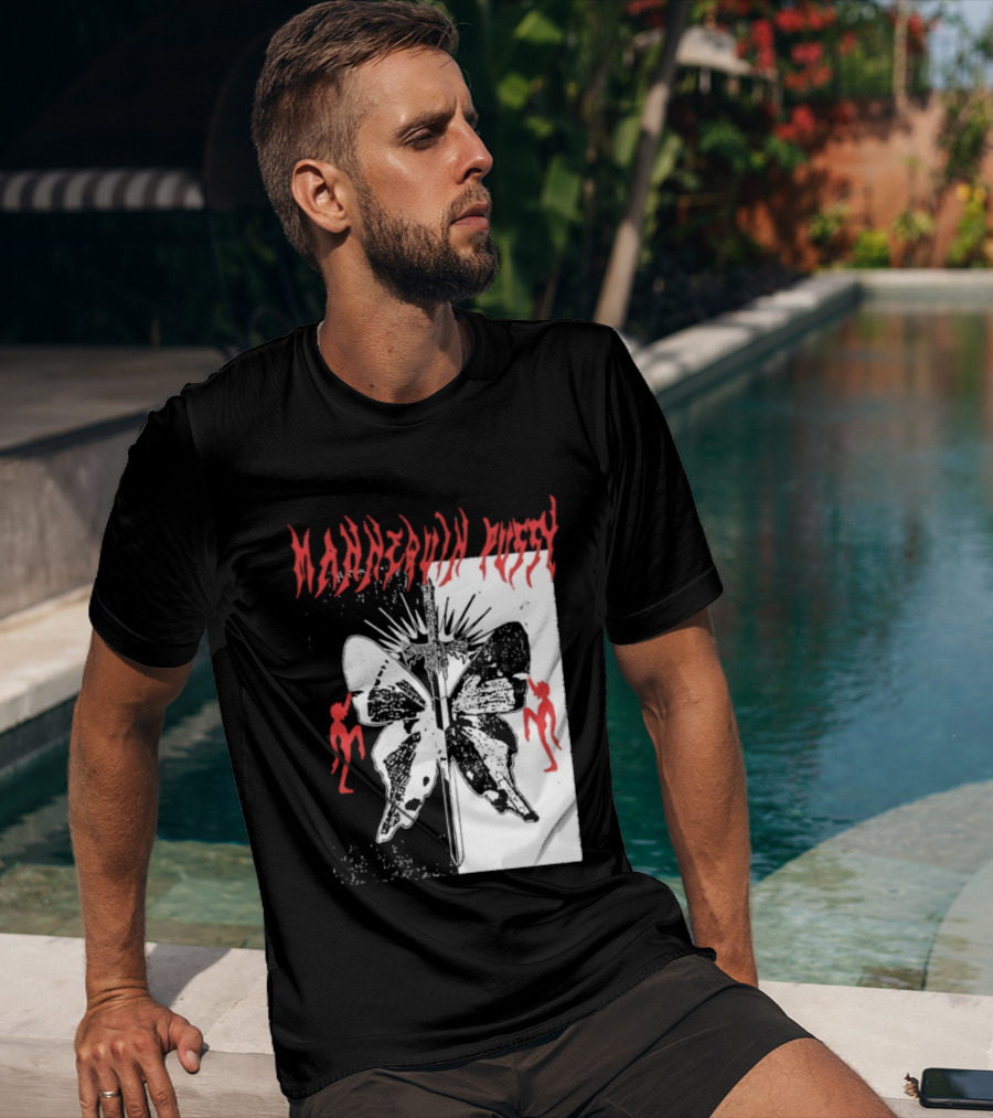 Mannequin Pussy Butterfly Gothic Aesthetic With Dancing Figures T-Shirt